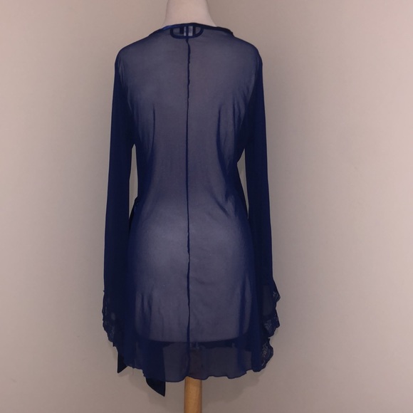 Frederick’s of Hollywood sheer blue robe, size L - Picture 3 of 14